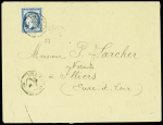 Colonies générales n°23 obl CAD octogonal "Col. FR. PAQ. C n°1" (1880) sur lettre pour Illiers Eure et Loir. TB