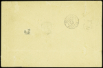 3 lettres AFF Colonies générales n°53 (2) et n°54 obl CAD "Guyane Cayenne" (1886 - 1888 - 1887) pour Bordeaux. TB