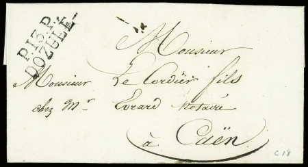 CALVADOS MP "P 13 P Dozulé" (1829) ind 18. TB