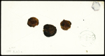 Lettre recommandée avec CAD T15 "Chateauneuf en Thimerais 27" (1848) + "R" encadré et taxe 4 tampon façon manuscrite. TB