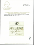 Lettre avec MP "Prefecture de Police" (Paris an 8 - Sénéchal n°1260) avec en-tête illustré et cachet orné au verso + lettre avec MP "119 Rotterdam" et