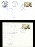 9 lettres AFF TAAF n°19 obl Trerre Adélie 19.12.1961 1er jour (3), 20.12.1961 (1), Crozet (4.2.1962), Terre Adélie 21.12.1964 (1), 24.12.1964 (2), 31.