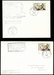 9 lettres AFF TAAF n°19 obl Trerre Adélie 19.12.1961 1er jour (3), 20.12.1961 (1), Crozet (4.2.1962), Terre Adélie 21.12.1964 (1), 24.12.1964 (2), 31.