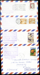14e expédition en Terre Adélie 1963 - 1965 : 13 plis avec cachet rect du Thala Dan (diverses escales dont Polynésie) + 11 lettres sans cachet rect. Jo