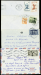 14e expédition en Terre Adélie 1963 - 1965 : 13 plis avec cachet rect du Thala Dan (diverses escales dont Polynésie) + 11 lettres sans cachet rect. Jo