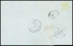 N°20 + 43 en paire obl GC 4341 + T17 "Watten (57)" (14 sept 71) sur lettre. TB