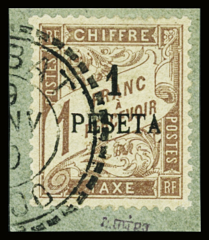 TAXE N°5 obl., TB. Signé Scheller
