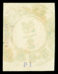 N°9 obl., petite fente dans la marge droite, aspect