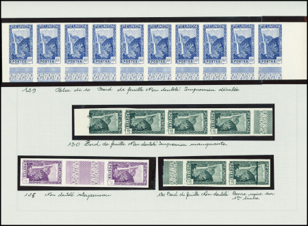 Intéressant groupe de 26 timbres NON DENTELES sur la